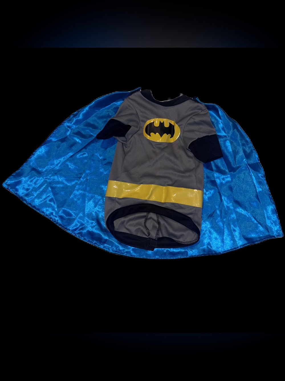 Rubie's Doggie Batman Costume with Black & Blue Cape Size M
